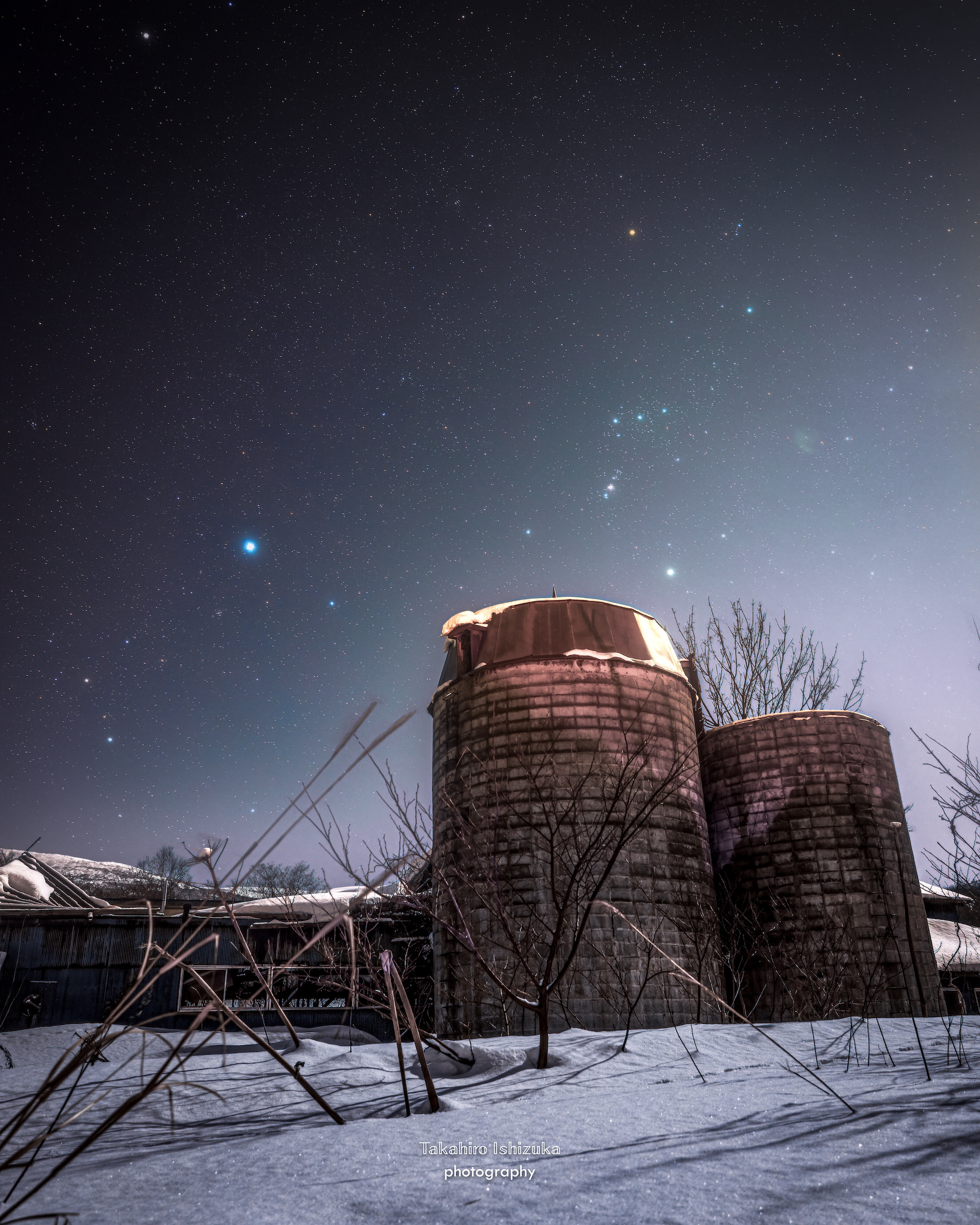 シリウスと冬の牧場 : Sirius, thou art so beautiful !!